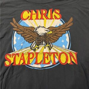 ⭐ Daydreamer Chris Stapleton Eagle Graphic Tee Black Size Medium NEW